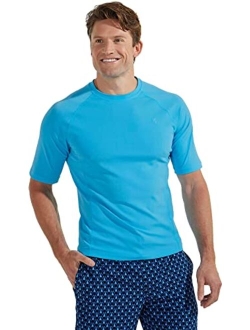 UPF 50  Men's Hightide Short Sleeve Swim Shirt - Sun Protective