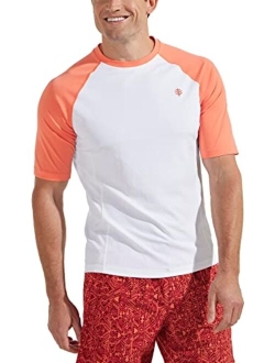 UPF 50  Men's Hightide Short Sleeve Swim Shirt - Sun Protective