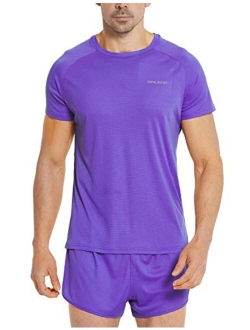 Men's Quick Dry Short Sleeve T-Shirt Running Workout Shirts