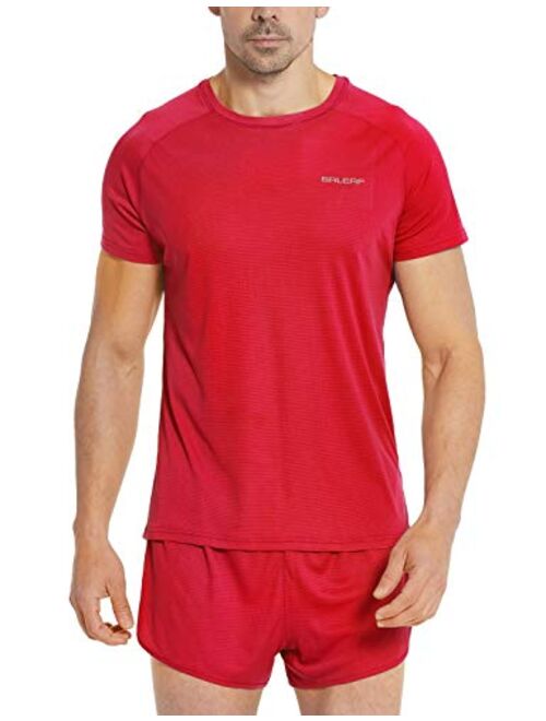 BALEAF Men's Quick Dry Short Sleeve T-Shirt Running Workout Shirts