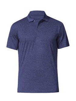 COSSNISS Men's Dry Fit Golf Polo Shirt