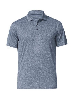 COSSNISS Men's Dry Fit Golf Polo Shirt