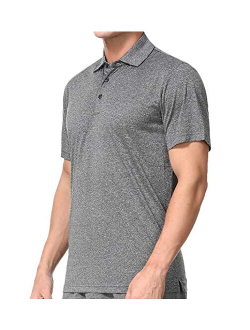 COSSNISS Men's Dry Fit Golf Polo Shirt