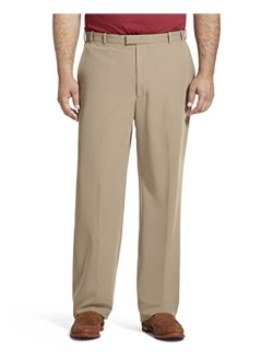 Men's Big and Tall Flex Straight Fit Flat Front Pant