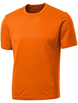 DRIEQUIP Men's Big and Tall Short Sleeve Moisture Wicking Athletic T-Shirts