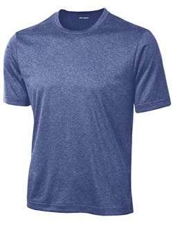 DRIEQUIP Men's Big and Tall Short Sleeve Moisture Wicking Athletic T-Shirts