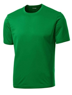 DRIEQUIP Men's Big and Tall Short Sleeve Moisture Wicking Athletic T-Shirts