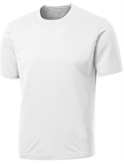 DRIEQUIP Men's Big and Tall Short Sleeve Moisture Wicking Athletic T-Shirts