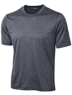 DRIEQUIP Men's Big and Tall Short Sleeve Moisture Wicking Athletic T-Shirts