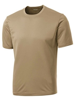 DRIEQUIP Men's Big and Tall Short Sleeve Moisture Wicking Athletic T-Shirts