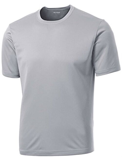 DRIEQUIP Men's Big and Tall Short Sleeve Moisture Wicking Athletic T-Shirts