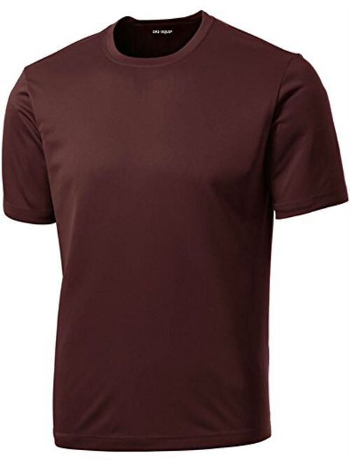 DRIEQUIP Men's Big and Tall Short Sleeve Moisture Wicking Athletic T-Shirts