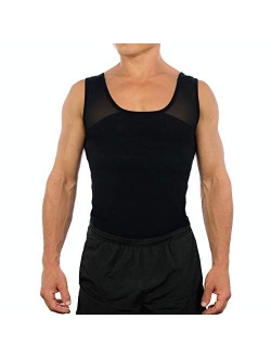 Esteem Apparel Original Men's Chest Compression Shirt to Hide Gynecomastia Moobs