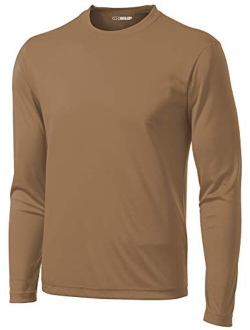 Joe's USA Blacxk Solid Polyester Long Sleeve Athletic T-Shirts