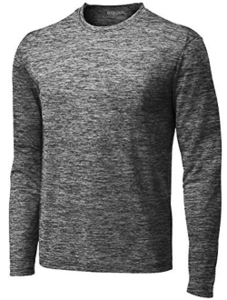 Joe's USA Blacxk Solid Polyester Long Sleeve Athletic T-Shirts