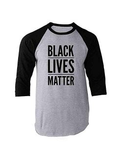 Black Lives Matter Raglan Baseball Tee Shirt