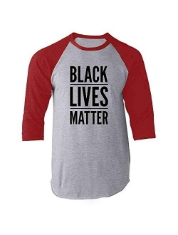 Black Lives Matter Raglan Baseball Tee Shirt