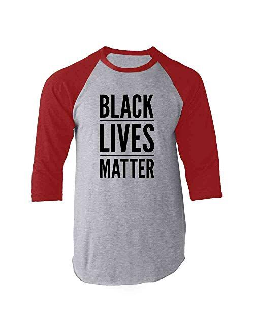 Black Lives Matter Raglan Baseball Tee Shirt