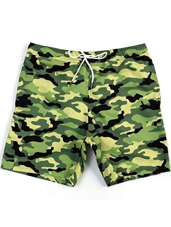 WavingSpark Mens Swim Trunks Quick Dry Funny Swim Shorts with Mesh Lining Swimming Trunks for Men