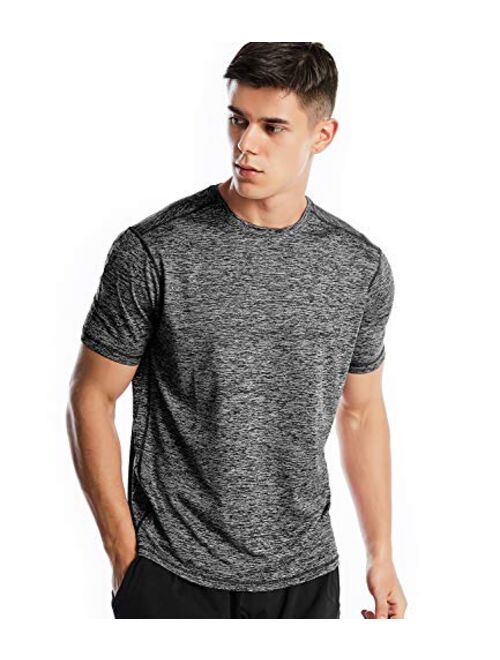 Dry Fit Athletic Shirts for Men Short Sleeve Workout Shirt