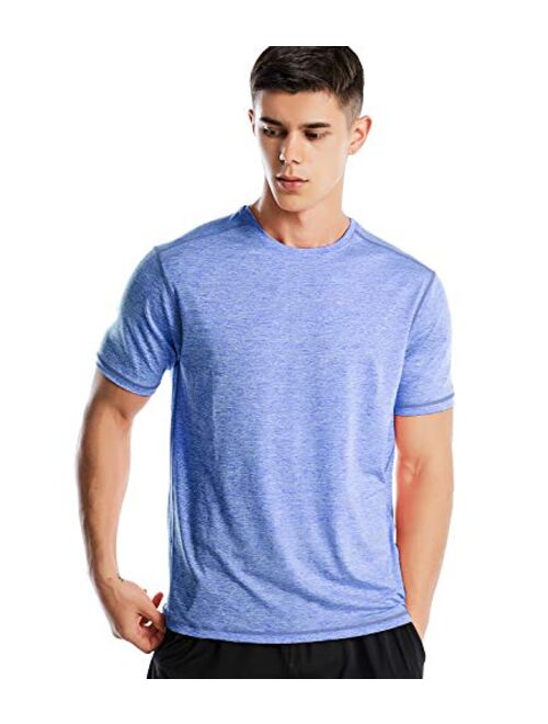 Dry Fit Athletic Shirts for Men Short Sleeve Workout Shirt