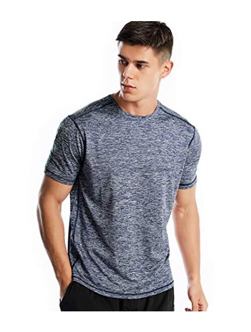 Dry Fit Athletic Shirts for Men Short Sleeve Workout Shirt