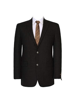 P&L Men's Premium Wool Blend Business Blazer Dress Suit Jacket