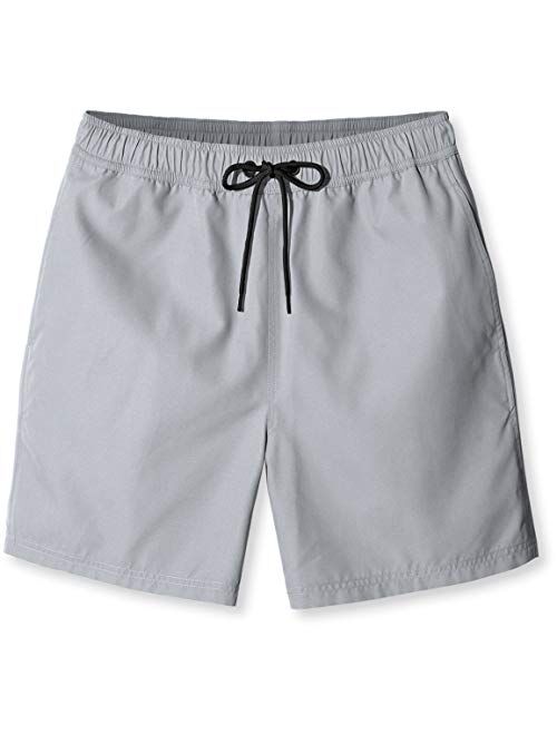 TSLA Men's Swim Trunks, Quick Dry Beach Swimming Board Shorts, Bathing Suits with Inner Mesh Lining and Pockets