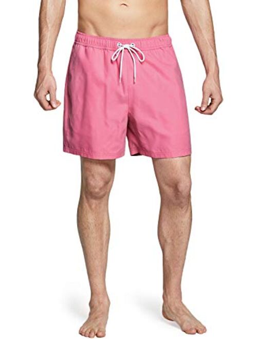 TSLA Men's Swim Trunks, Quick Dry Beach Swimming Board Shorts, Bathing Suits with Inner Mesh Lining and Pockets