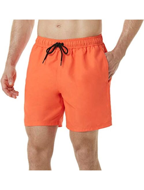 TSLA Men's Swim Trunks, Quick Dry Beach Swimming Board Shorts, Bathing Suits with Inner Mesh Lining and Pockets