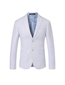 SuiSional Men's Luxury Dress Slim Fit Tuxedo Suit Jacket and Stylish Blazer