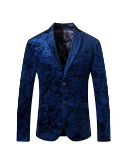 SuiSional Men's Luxury Dress Slim Fit Tuxedo Suit Jacket and Stylish Blazer