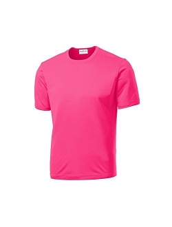 Clothe Co. Men's Short Sleeve Moisture Wicking Athletic T-Shirt