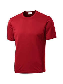 Clothe Co. Men's Short Sleeve Moisture Wicking Athletic T-Shirt