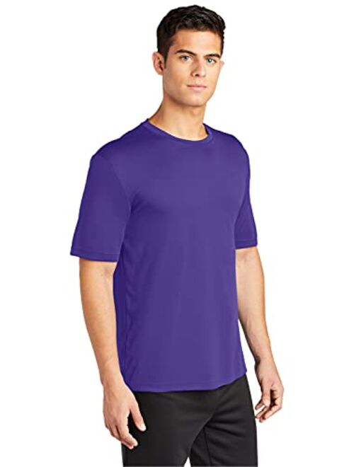 Clothe Co. Men's Short Sleeve Moisture Wicking Athletic T-Shirt