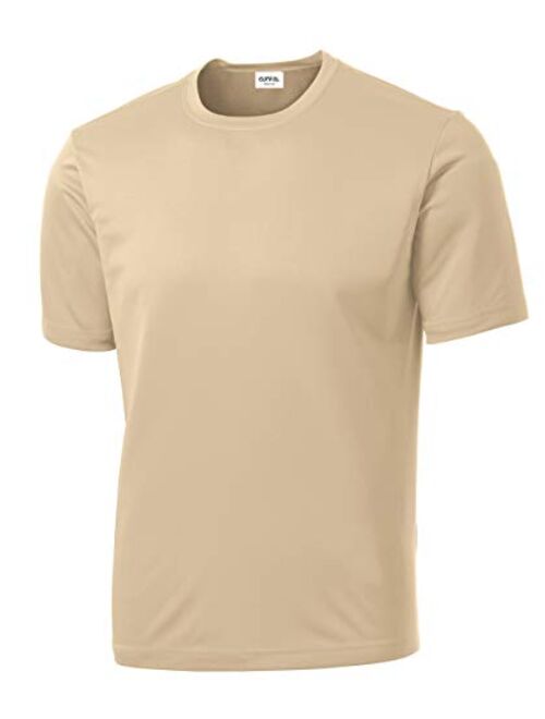 Clothe Co. Men's Short Sleeve Moisture Wicking Athletic T-Shirt