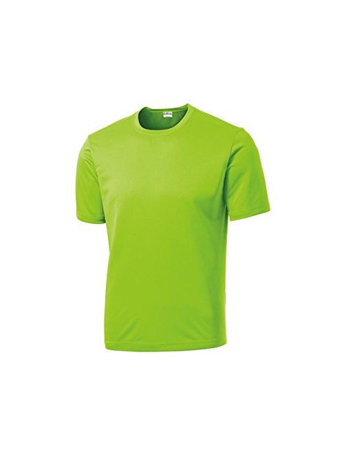 Clothe Co. Men's Short Sleeve Moisture Wicking Athletic T-Shirt