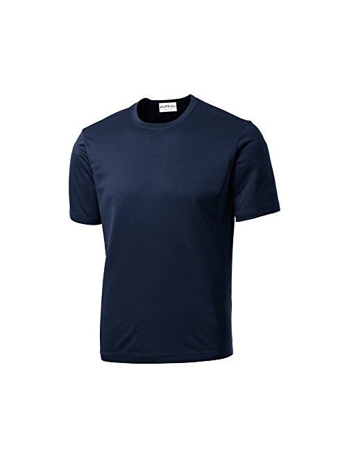 Clothe Co. Men's Short Sleeve Moisture Wicking Athletic T-Shirt