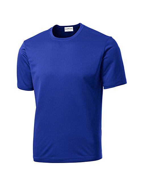 Clothe Co. Men's Short Sleeve Moisture Wicking Athletic T-Shirt