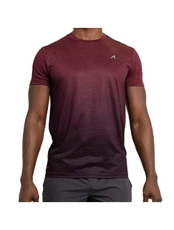 Alive Men's Tee Shirt Quick Dry Active Performance Short Sleeve Shirt