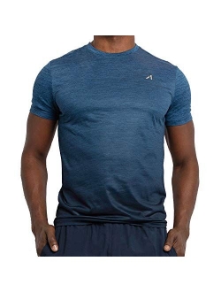 Alive Men's Tee Shirt Quick Dry Active Performance Short Sleeve Shirt