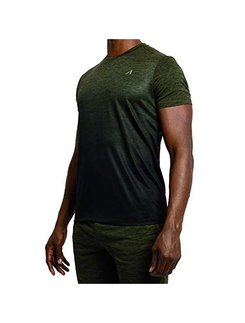 Alive Men's Tee Shirt Quick Dry Active Performance Short Sleeve Shirt