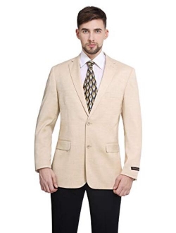 P&L Men's Classic Fit Two-Button Stretch Blazer Suit Separate Jacket