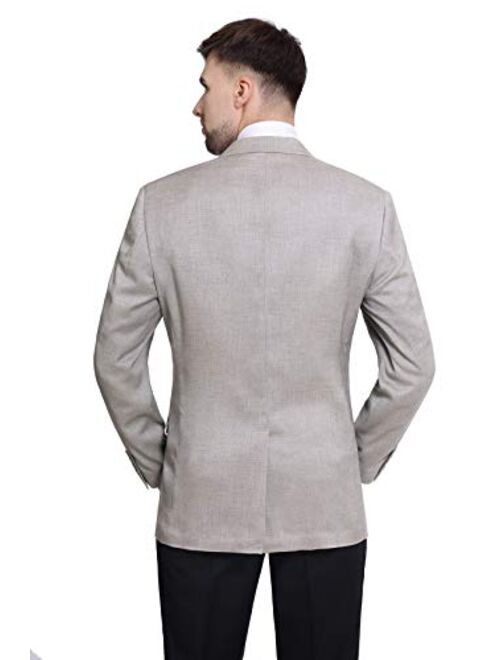 P&L Men's Classic Fit Two-Button Stretch Blazer Suit Separate Jacket