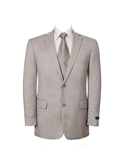 P&L Men's Classic Fit Two-Button Stretch Blazer Suit Separate Jacket