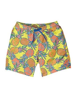 Men's Short Swim Trunks - Bright Neon Board Shorts for Vacation