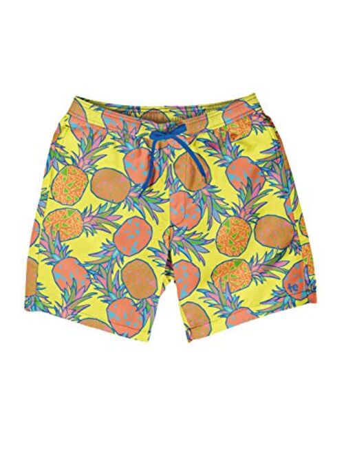 Tipsy Elves Men's Short Swim Trunks - Bright Neon Board Shorts for Vacation