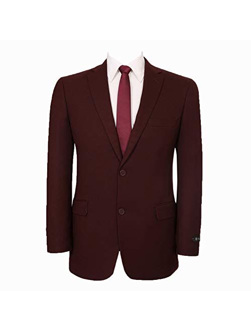 Pio Lorenzo Men's Classic Fit 2 Button Blazer Suit Separate Jacket