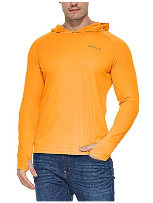 BALEAF Men's UPF 50+ Sun Protection Athletic Hoodie Long Sleeve Performance SPF/UV Outdoor Recreation Thumbholes Shirt