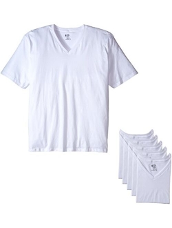 Men's T-Shirts Big and Tall Classic V-Neck T-Shirt - 6 Pack